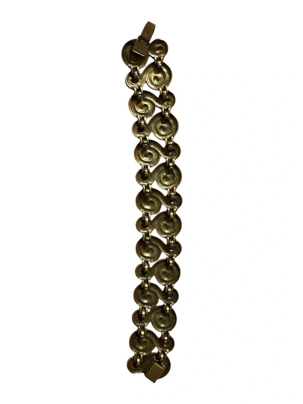 Yves Saint Laurent (YSL) gold-tone spiral link bracelet
